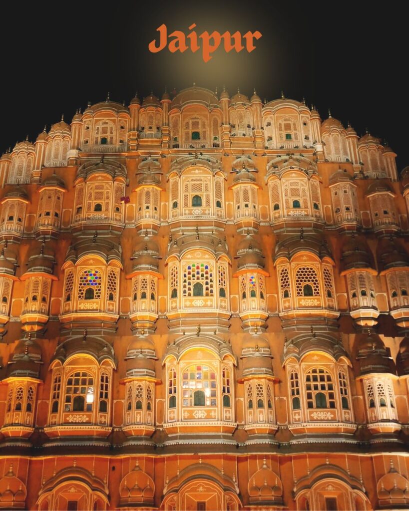Hawa Mahal, Jaipur’s famous Palace of Winds made of pink sandstone